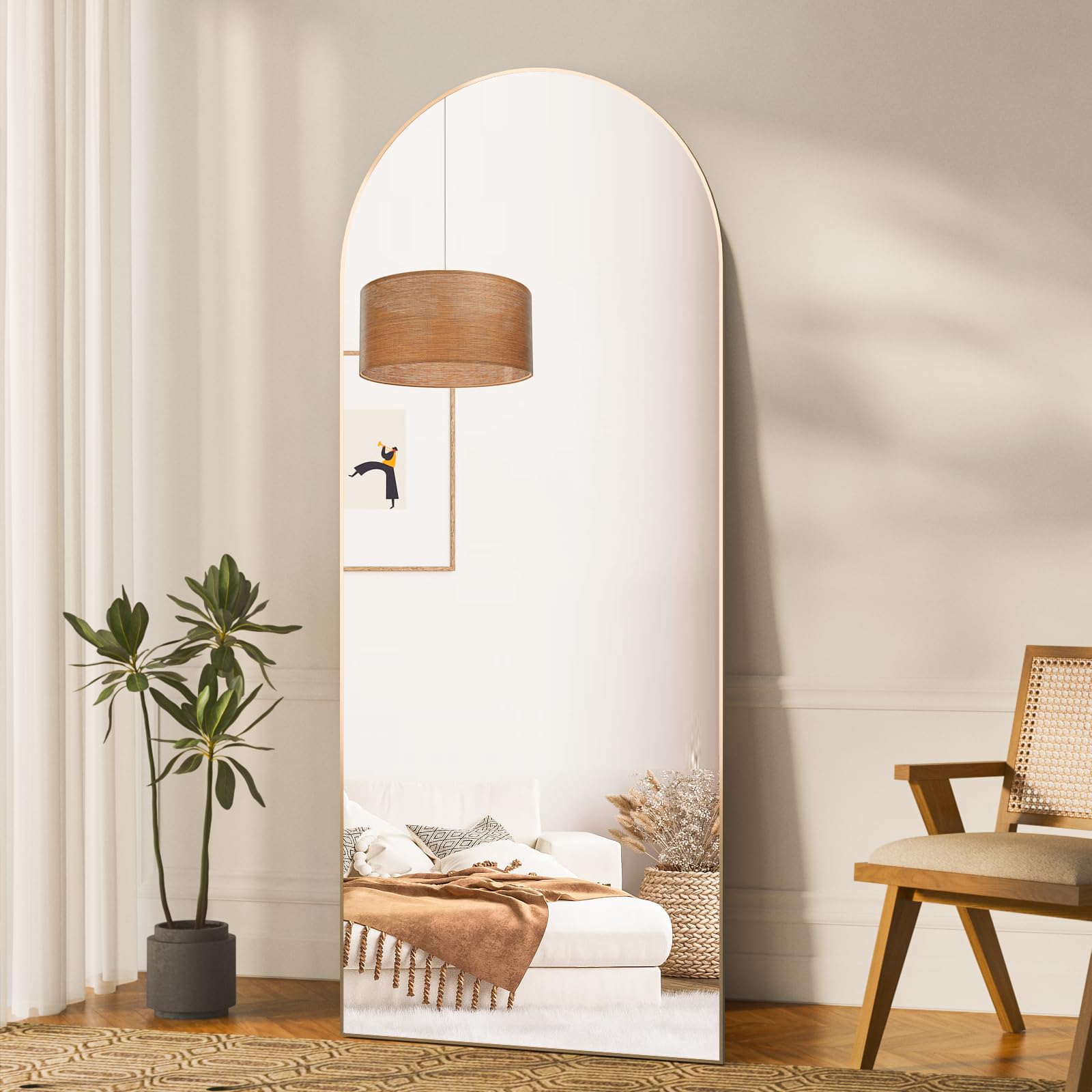 Amazon.com: CASSILANDO Arched Full Length Mirror 65